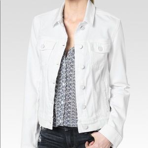 Paige Rowan Denim Jacket Ultra White Size XS